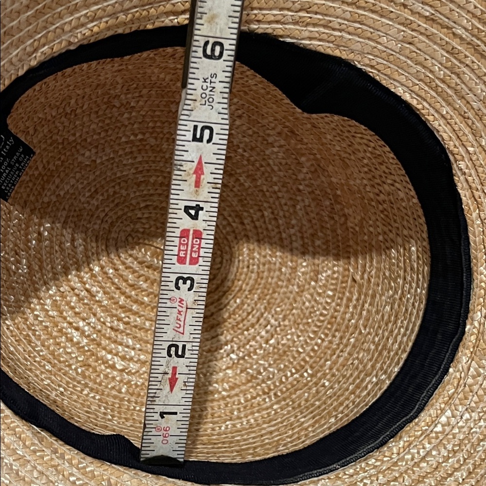 COACH CLOCHE STRAW HAT MADE IN ITALY - NWOT - Picture 8 of 10